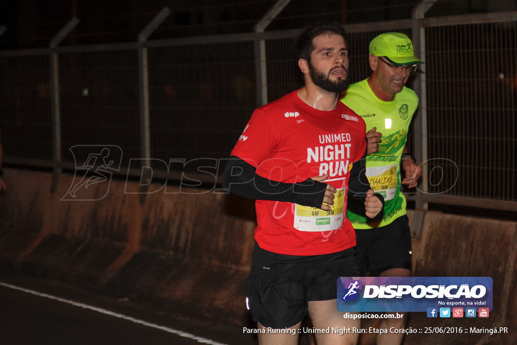 Unimed Night Run: Etapa Coração :: Paraná Running 2016