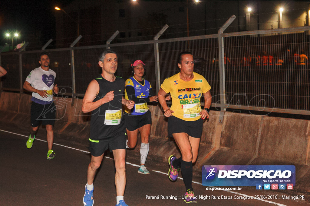 Unimed Night Run: Etapa Coração :: Paraná Running 2016