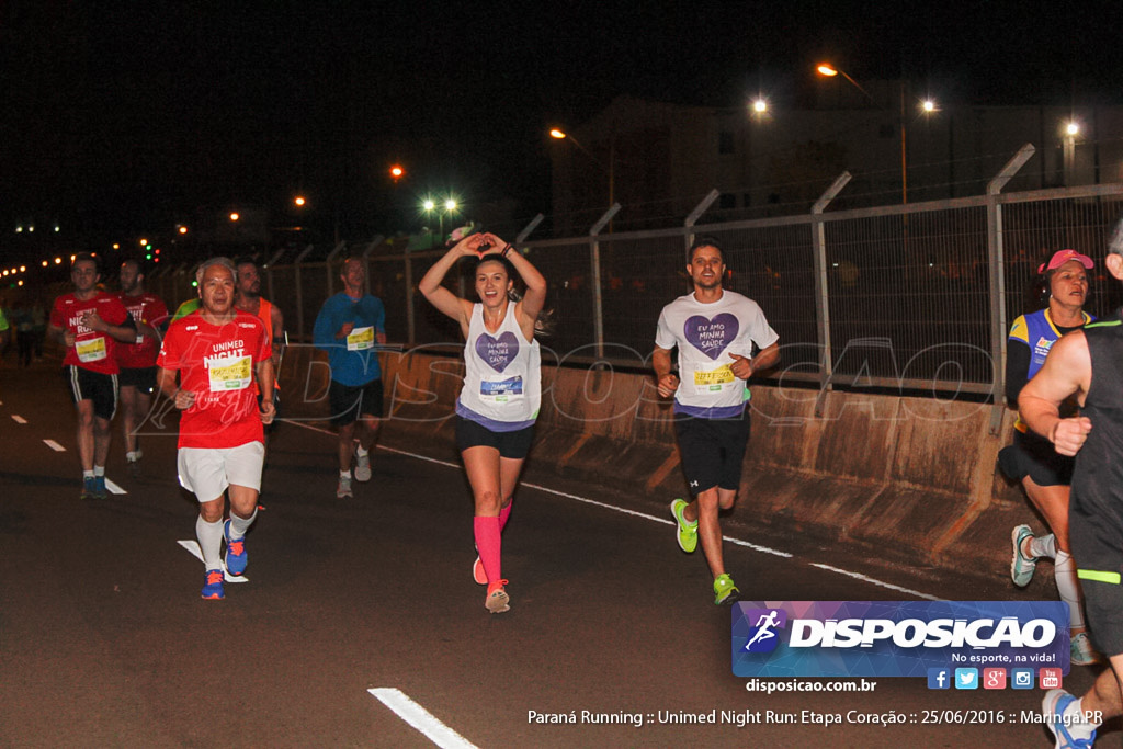 Unimed Night Run: Etapa Coração :: Paraná Running 2016