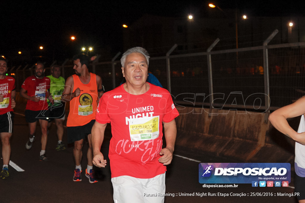 Unimed Night Run: Etapa Coração :: Paraná Running 2016