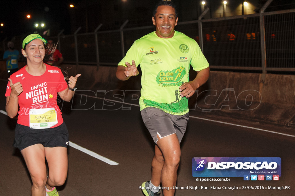 Unimed Night Run: Etapa Coração :: Paraná Running 2016