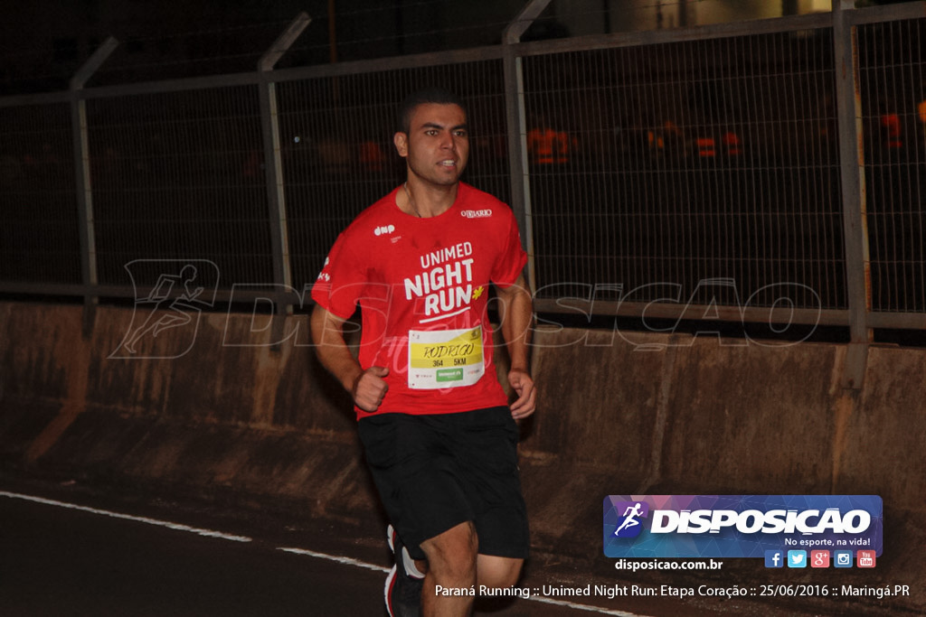 Unimed Night Run: Etapa Coração :: Paraná Running 2016