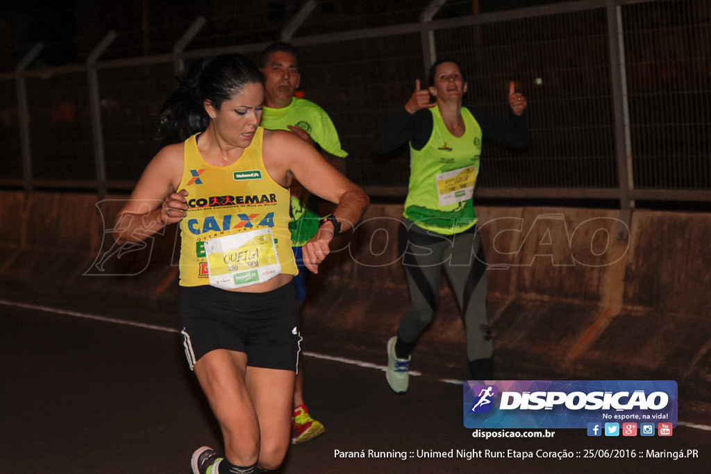 Unimed Night Run: Etapa Coração :: Paraná Running 2016