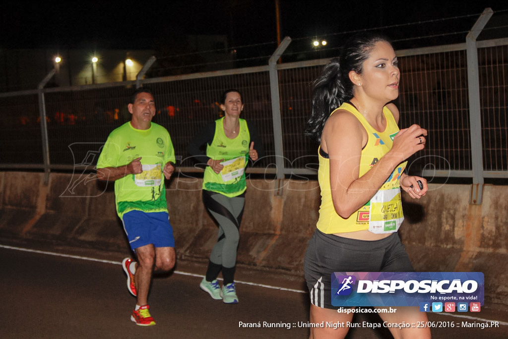 Unimed Night Run: Etapa Coração :: Paraná Running 2016