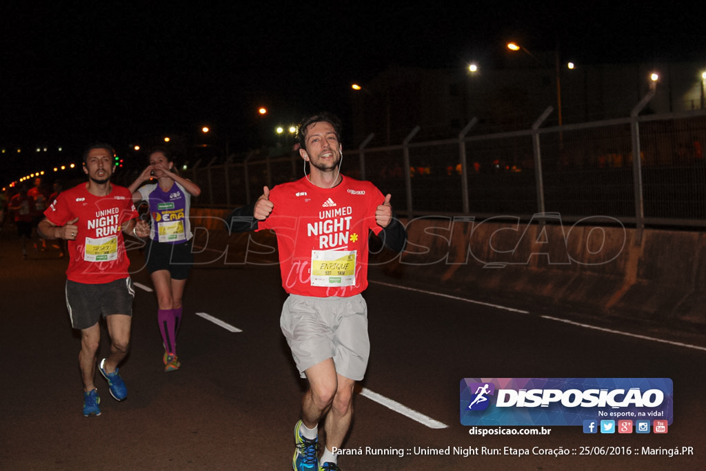 Unimed Night Run: Etapa Coração :: Paraná Running 2016