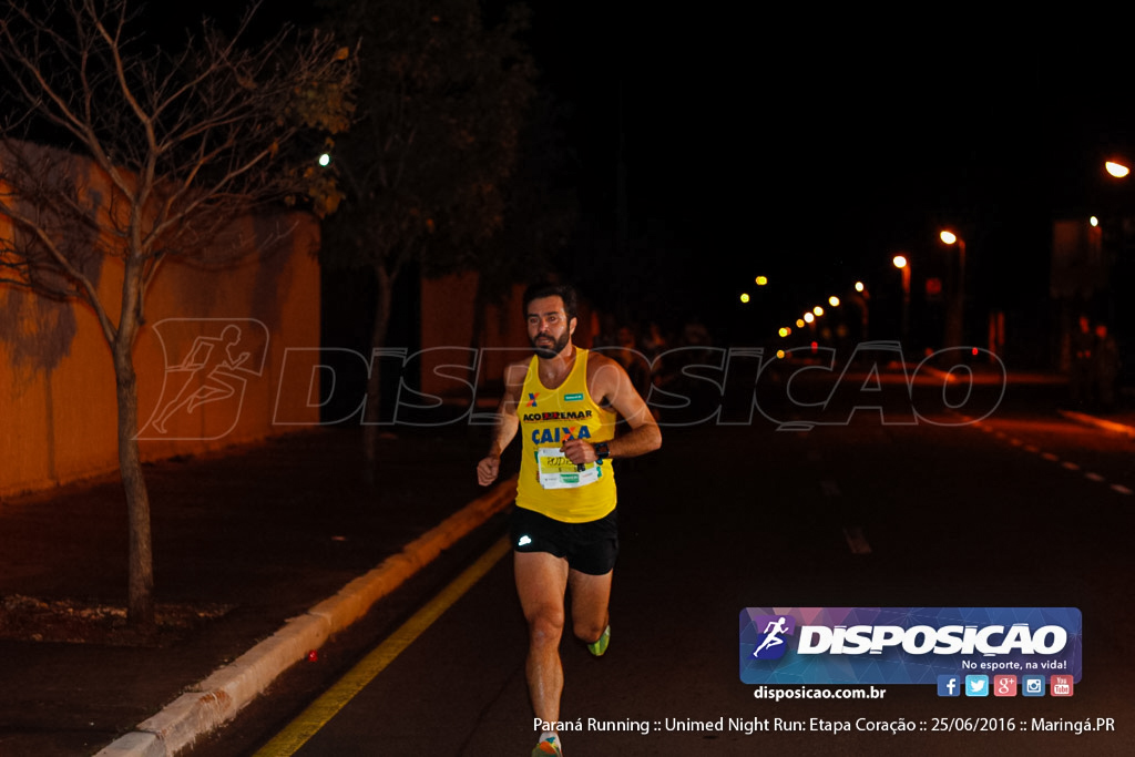 Unimed Night Run: Etapa Coração :: Paraná Running 2016