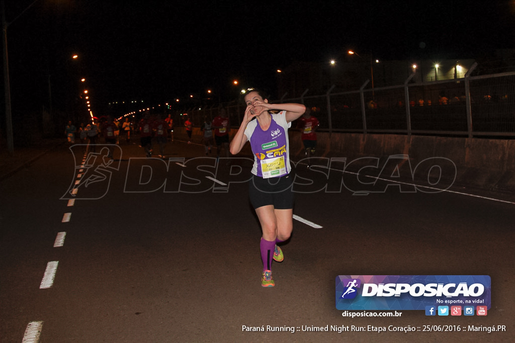 Unimed Night Run: Etapa Coração :: Paraná Running 2016