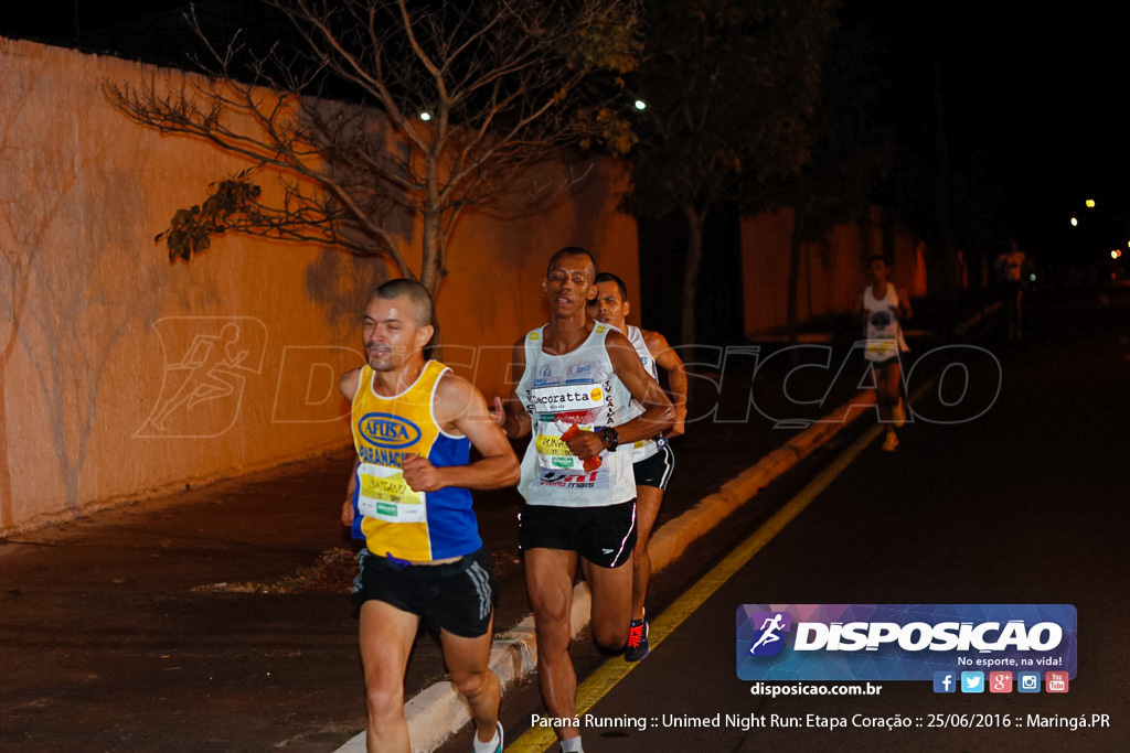 Unimed Night Run: Etapa Coração :: Paraná Running 2016