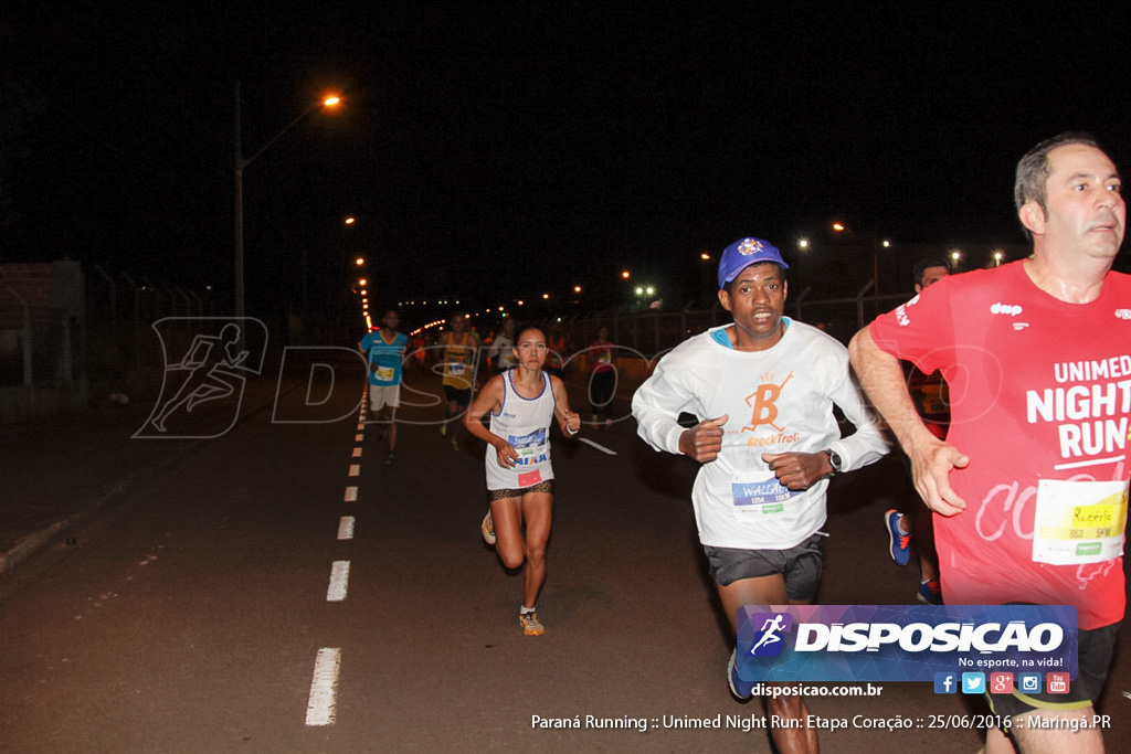 Unimed Night Run: Etapa Coração :: Paraná Running 2016