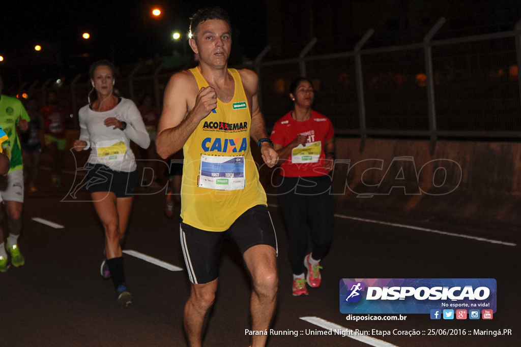 Unimed Night Run: Etapa Coração :: Paraná Running 2016