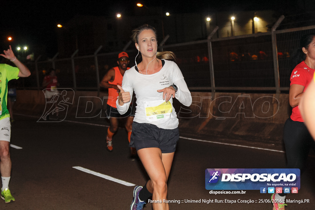 Unimed Night Run: Etapa Coração :: Paraná Running 2016