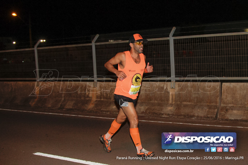 Unimed Night Run: Etapa Coração :: Paraná Running 2016