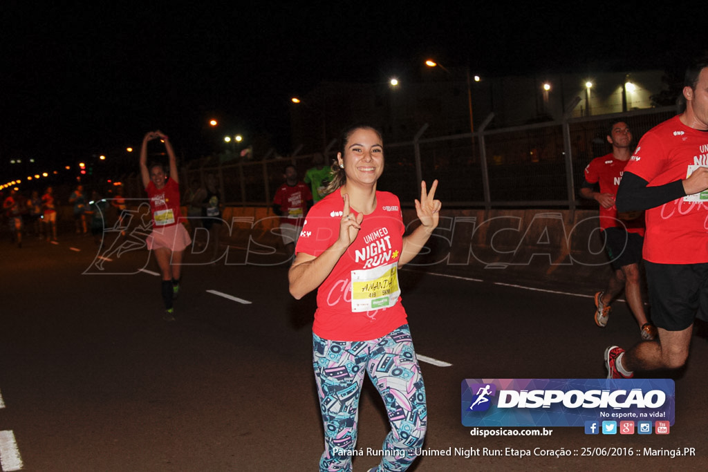 Unimed Night Run: Etapa Coração :: Paraná Running 2016