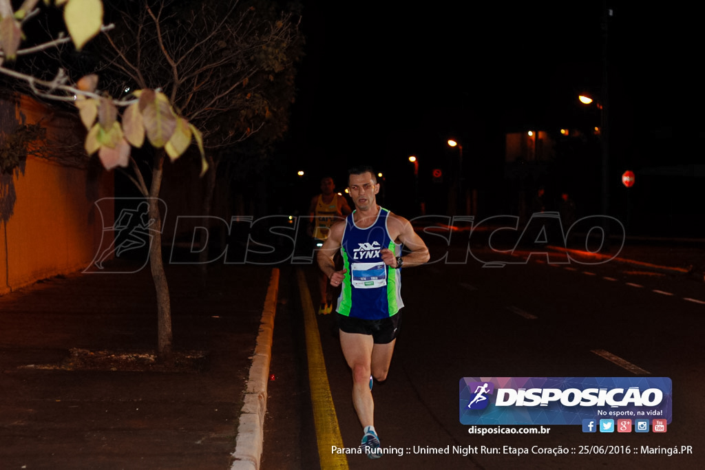 Unimed Night Run: Etapa Coração :: Paraná Running 2016