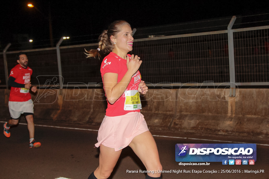 Unimed Night Run: Etapa Coração :: Paraná Running 2016