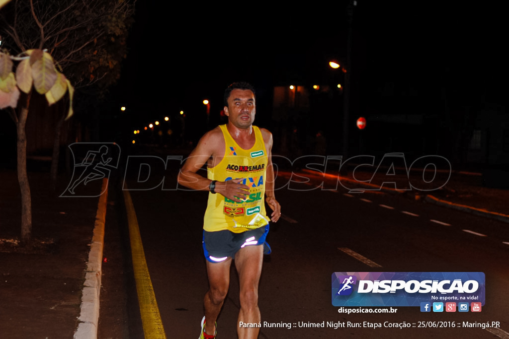 Unimed Night Run: Etapa Coração :: Paraná Running 2016