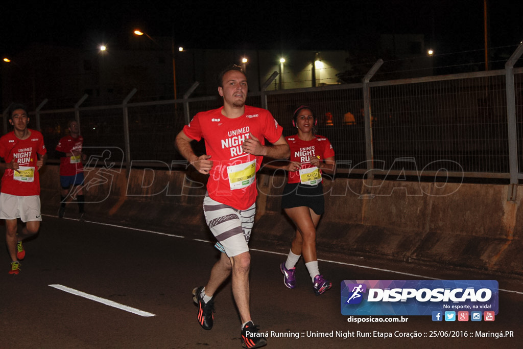 Unimed Night Run: Etapa Coração :: Paraná Running 2016