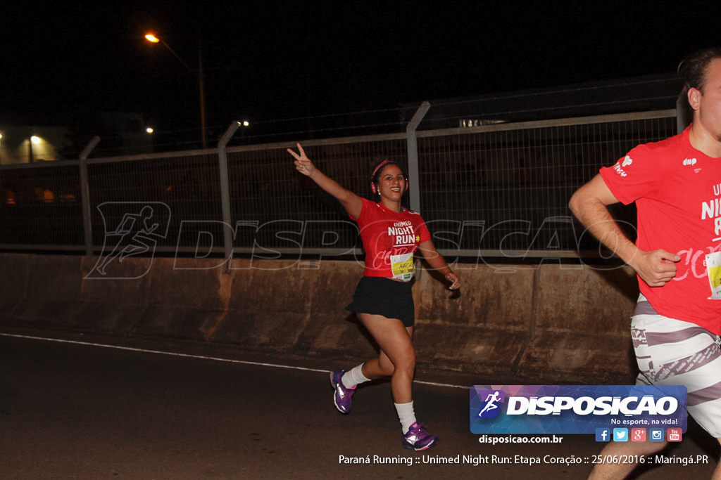 Unimed Night Run: Etapa Coração :: Paraná Running 2016