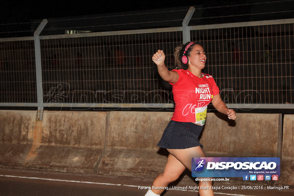 Unimed Night Run: Etapa Coração :: Paraná Running 2016