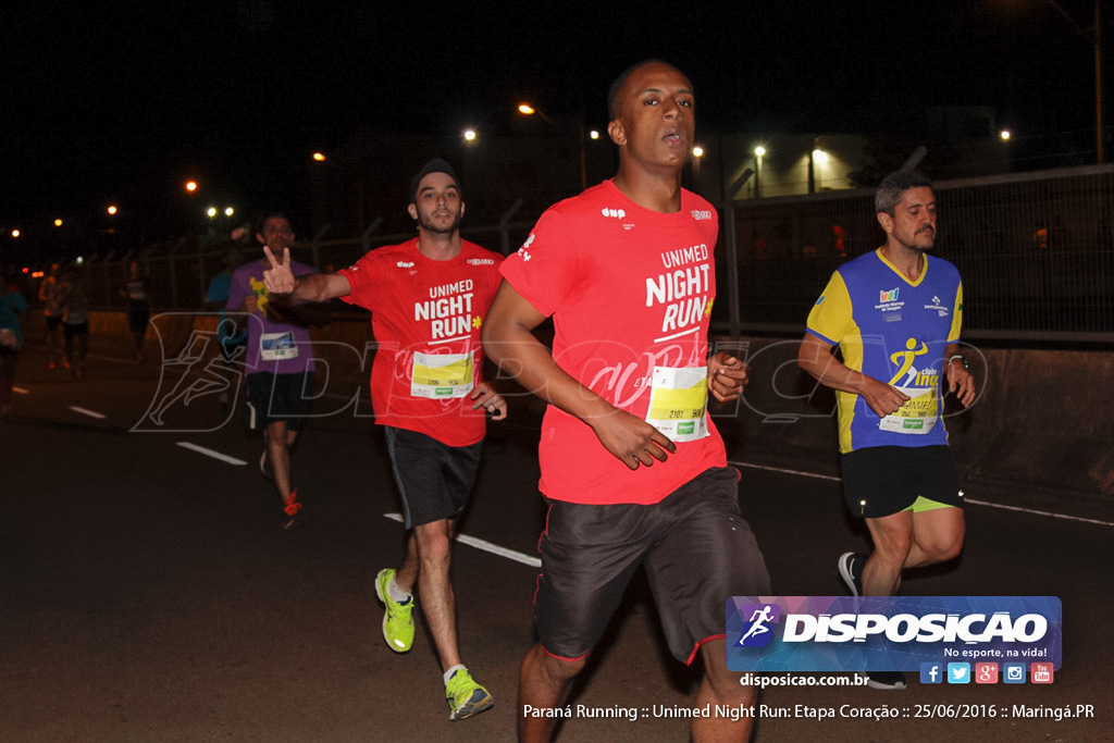 Unimed Night Run: Etapa Coração :: Paraná Running 2016