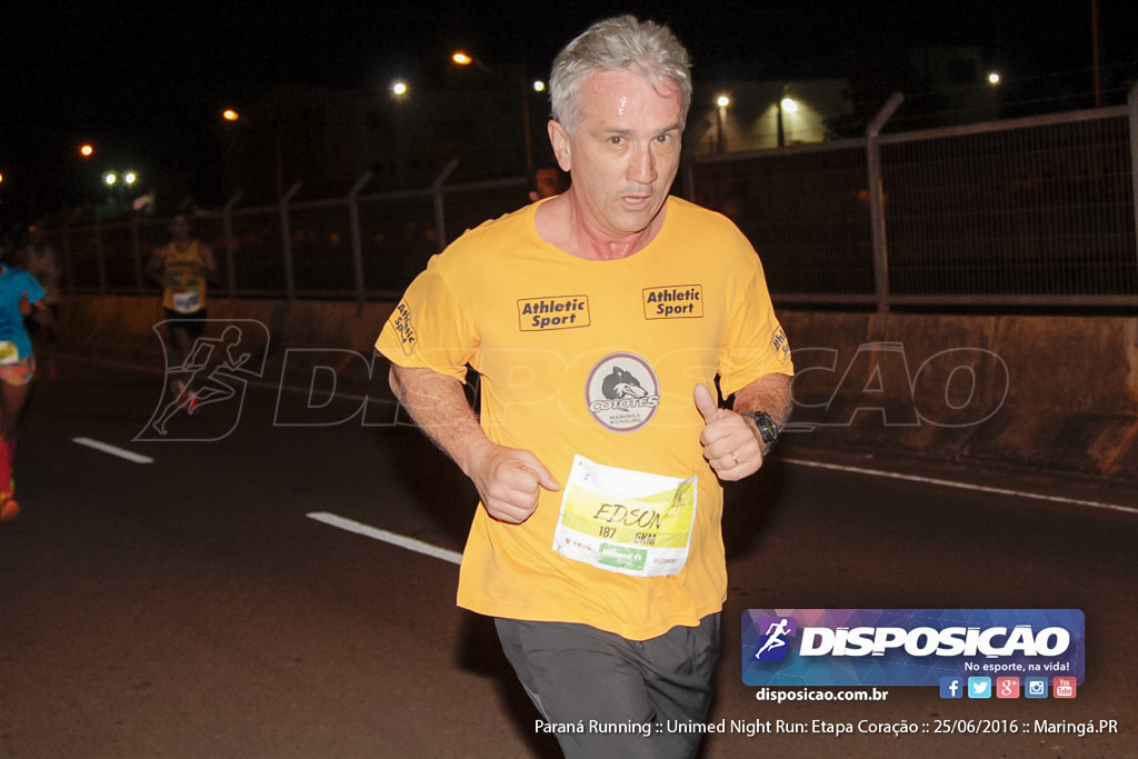 Unimed Night Run: Etapa Coração :: Paraná Running 2016