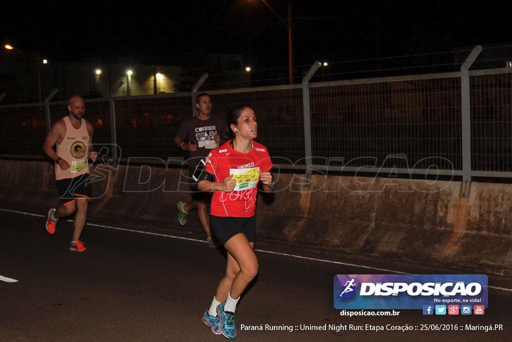 Unimed Night Run: Etapa Coração :: Paraná Running 2016