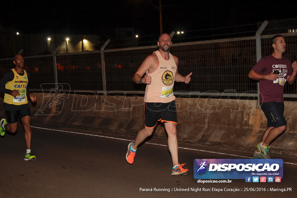 Unimed Night Run: Etapa Coração :: Paraná Running 2016