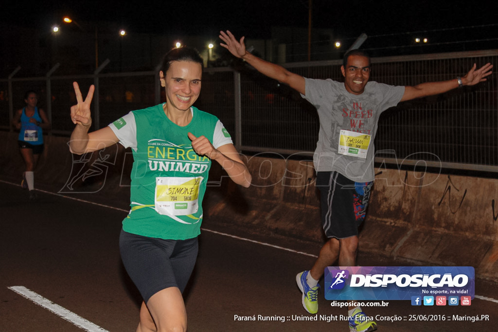 Unimed Night Run: Etapa Coração :: Paraná Running 2016