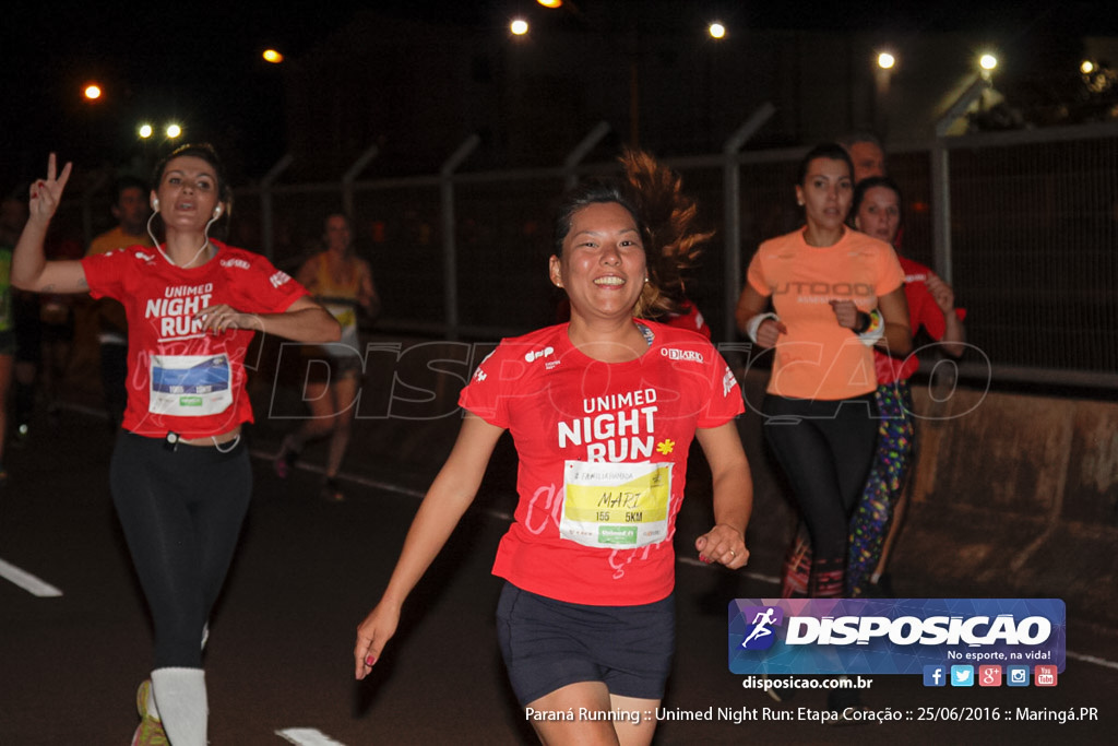 Unimed Night Run: Etapa Coração :: Paraná Running 2016