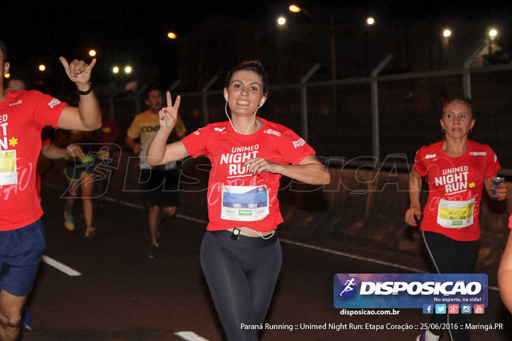 Unimed Night Run: Etapa Coração :: Paraná Running 2016