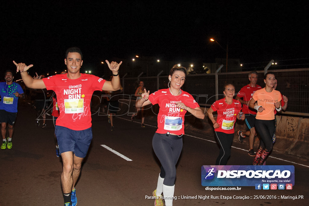 Unimed Night Run: Etapa Coração :: Paraná Running 2016