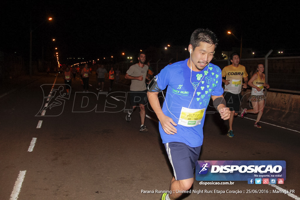 Unimed Night Run: Etapa Coração :: Paraná Running 2016