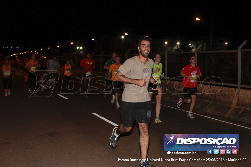 Unimed Night Run: Etapa Coração :: Paraná Running 2016