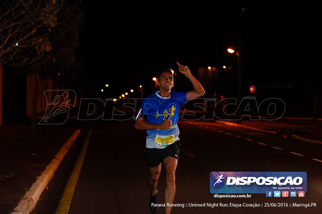 Unimed Night Run: Etapa Coração :: Paraná Running 2016