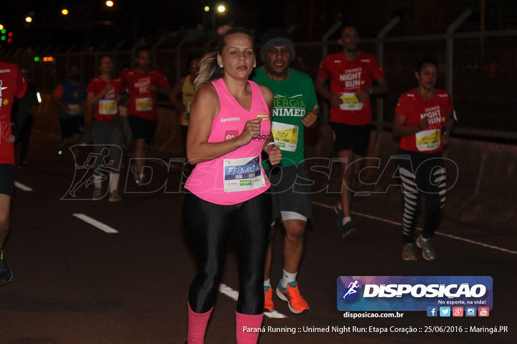 Unimed Night Run: Etapa Coração :: Paraná Running 2016