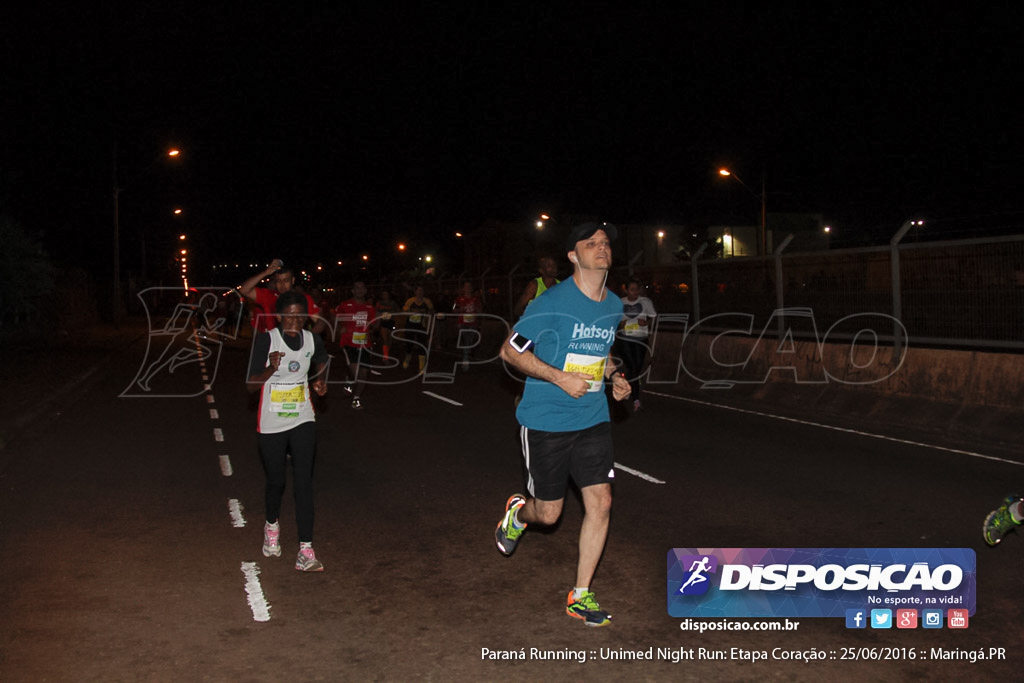 Unimed Night Run: Etapa Coração :: Paraná Running 2016