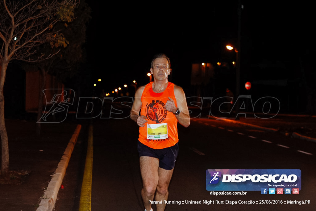 Unimed Night Run: Etapa Coração :: Paraná Running 2016