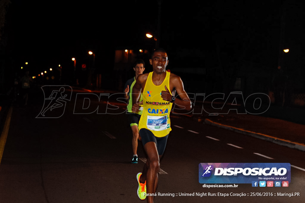 Unimed Night Run: Etapa Coração :: Paraná Running 2016