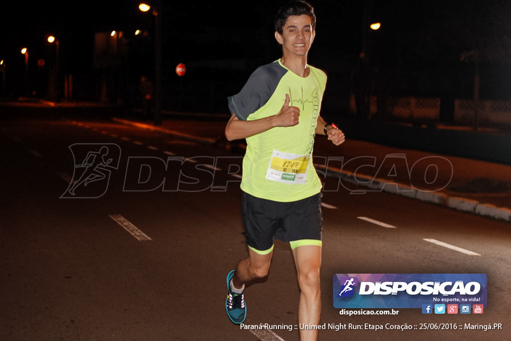 Unimed Night Run: Etapa Coração :: Paraná Running 2016