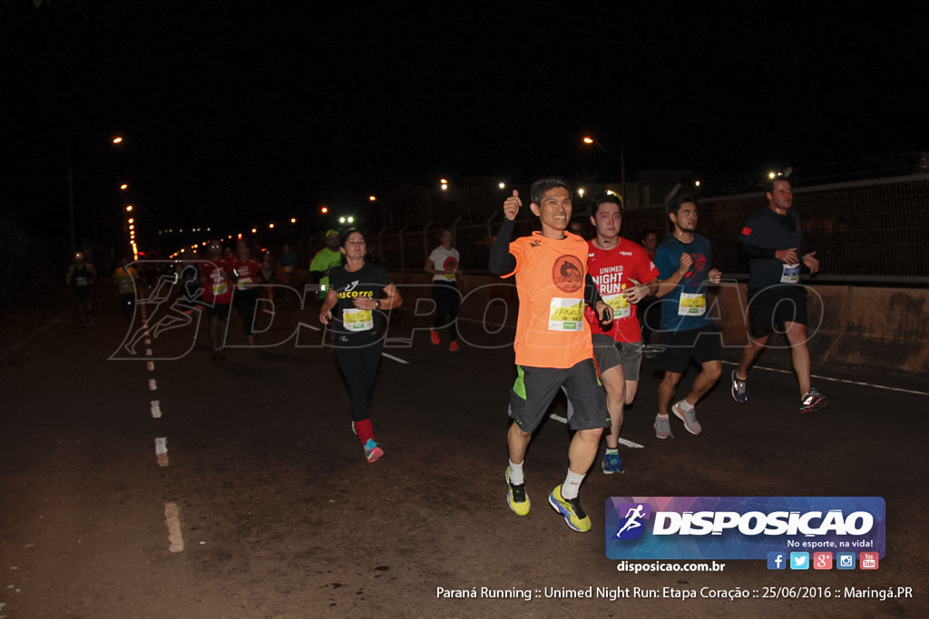 Unimed Night Run: Etapa Coração :: Paraná Running 2016