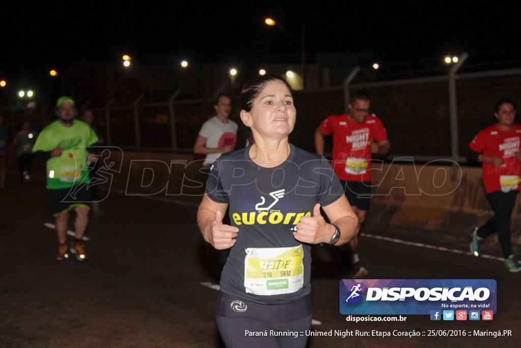 Unimed Night Run: Etapa Coração :: Paraná Running 2016