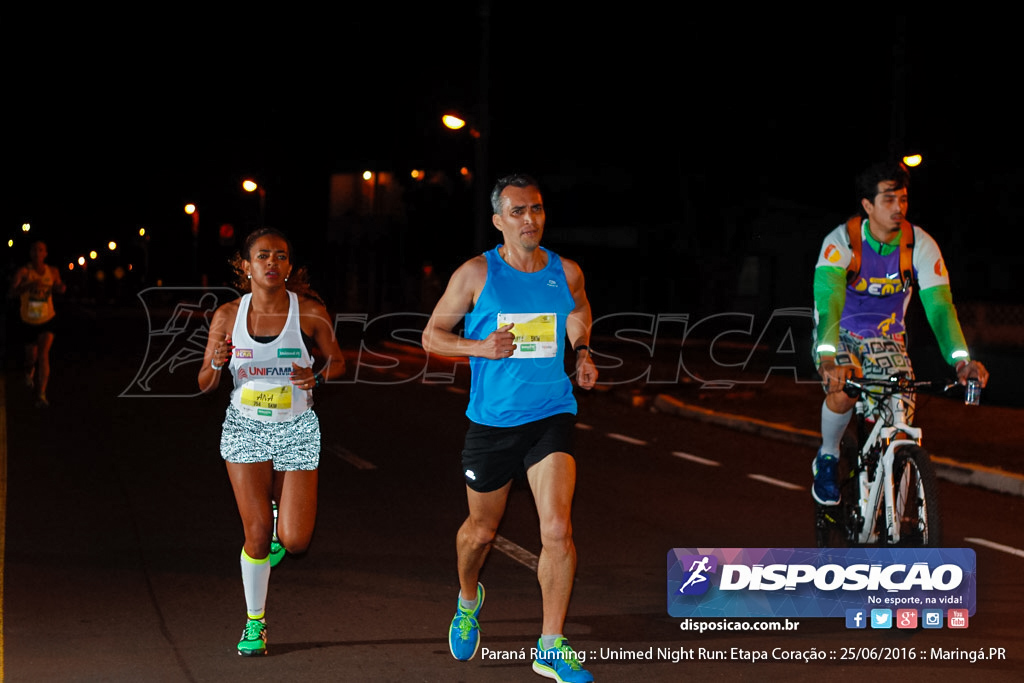 Unimed Night Run: Etapa Coração :: Paraná Running 2016