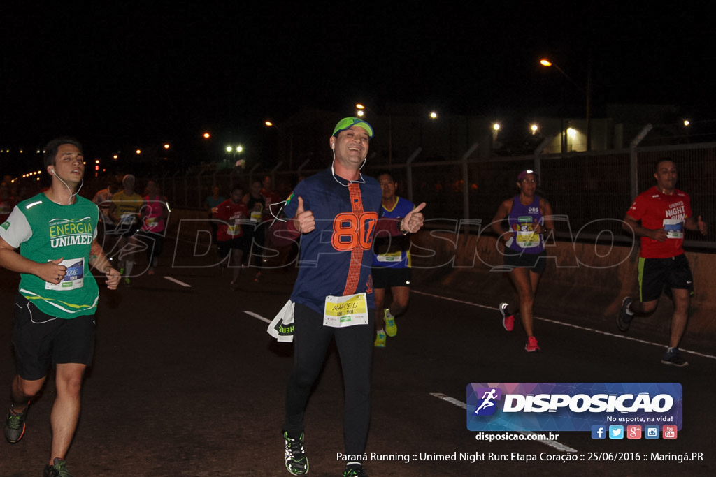 Unimed Night Run: Etapa Coração :: Paraná Running 2016