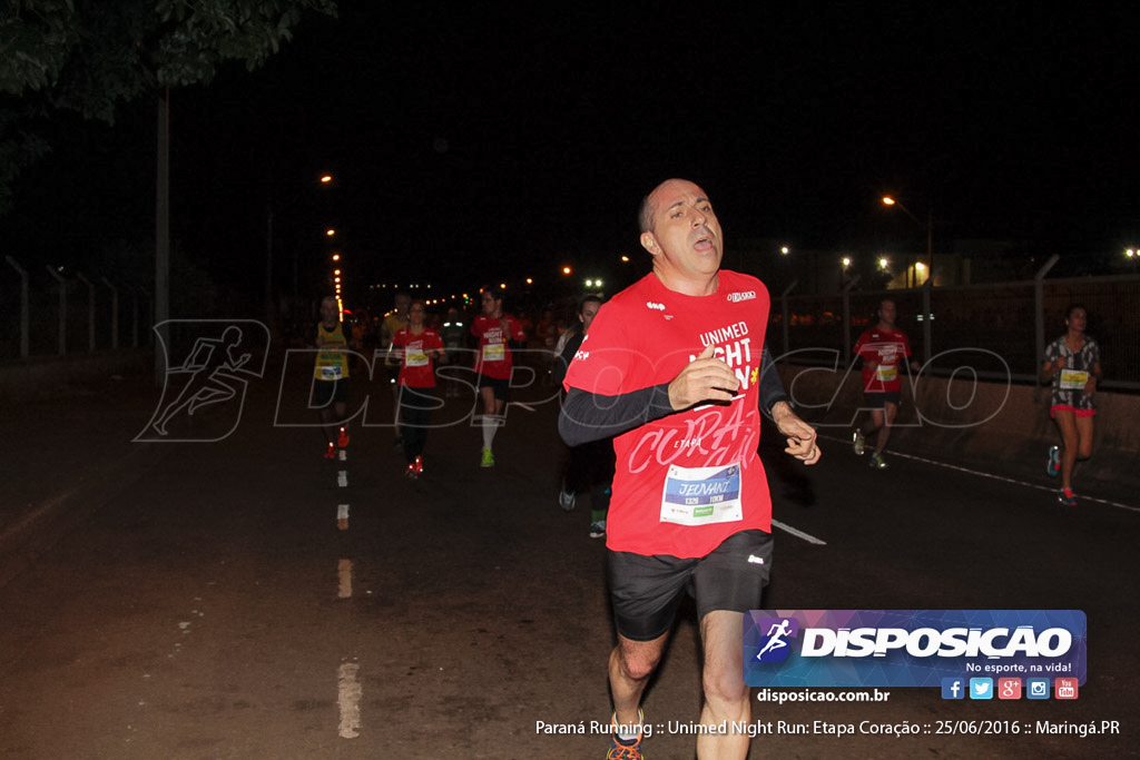 Unimed Night Run: Etapa Coração :: Paraná Running 2016