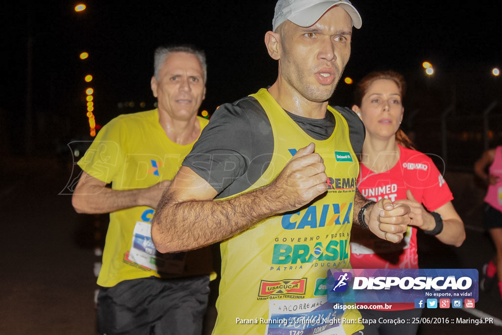 Unimed Night Run: Etapa Coração :: Paraná Running 2016