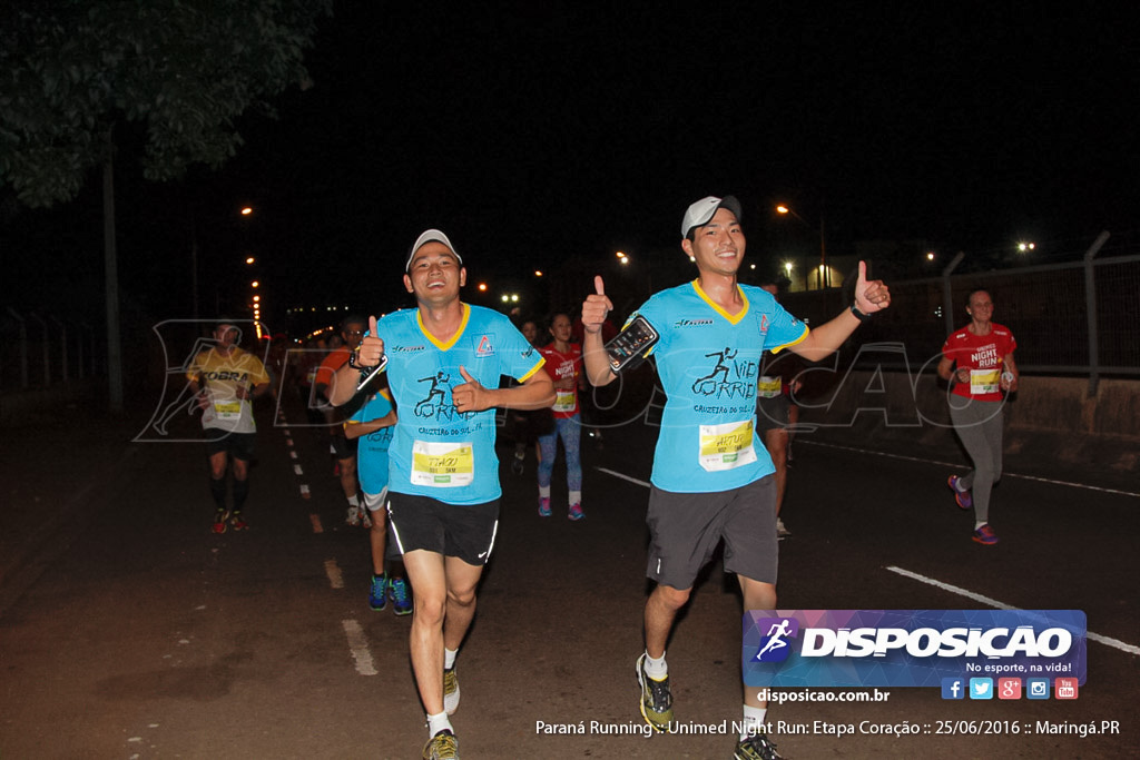 Unimed Night Run: Etapa Coração :: Paraná Running 2016