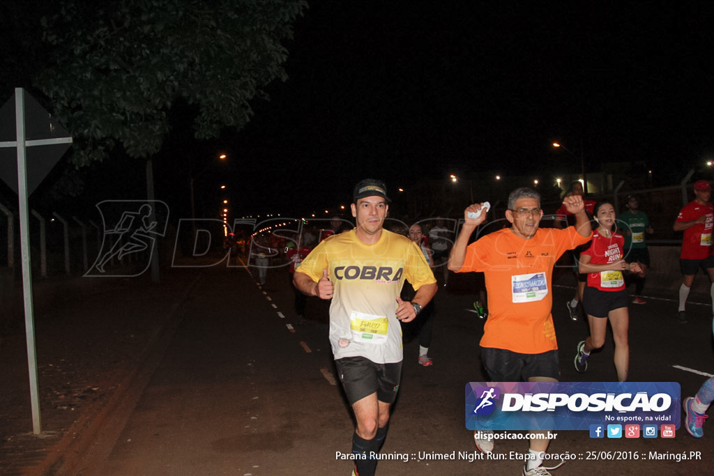 Unimed Night Run: Etapa Coração :: Paraná Running 2016