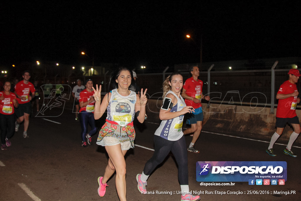 Unimed Night Run: Etapa Coração :: Paraná Running 2016