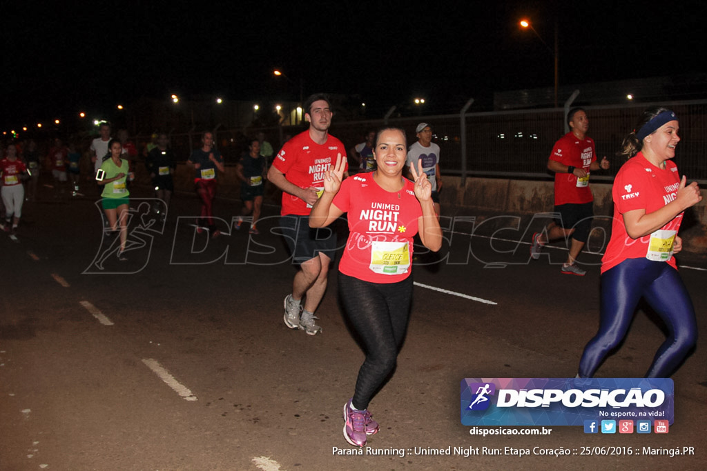 Unimed Night Run: Etapa Coração :: Paraná Running 2016