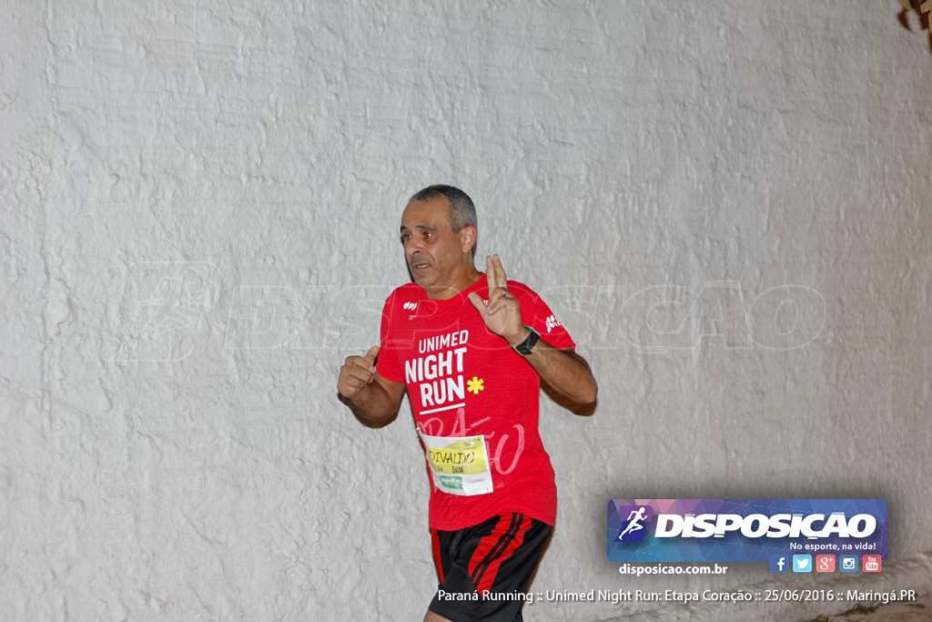 Unimed Night Run: Etapa Coração :: Paraná Running 2016